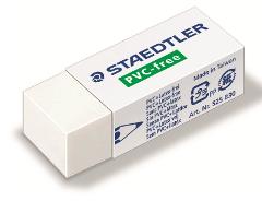 rasoplast gomma bianca per matita; sintetica; dimensioni: 43 x 19 x 13 mm. Senza ftalati e senza latice. staedtler