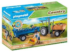 TRATTORE CON RIMORCHIO playmobil