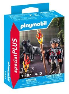 Guerriero con lupo playmobil