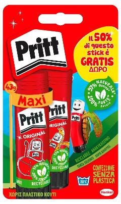 BLISTER 2 colla pritt 43g henkel-loctite