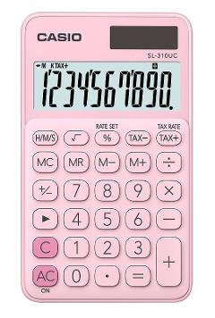 Calcolatrice a 10 cifre colore ROSA casio