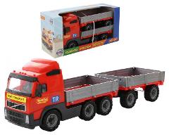 Volvo PowerTruck ramp truck with trailer (box) - Mm.535x205x260 POLESIE