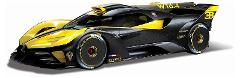 1/18 - Bugatti Bolide Met. Black/Yellow bburago