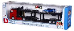 1/43 STR. FIRE Multicar Carrier - Iveco S-Way w/front trailer + ?? bburago