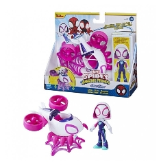 SPIDEY VEICOLO CON PERSONAGGIO E ACCESSORI - GHOST SPIDER COPTER hasbro