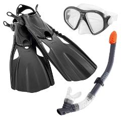 SET MASCHERA, BOCCAGLIO E PINNE REEF RIDER Intex (gonfiabile)