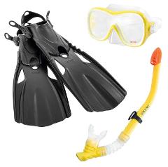 SET MASCHERA, BOCCAGLIO E PINNE WAVE RIDER Intex (gonfiabile)