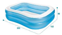 PISCINA FAMILY CM 203x152x48 Intex (gonfiabile)