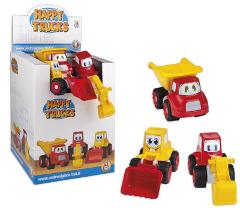 DISPLAY 12 HAPPY TRUCKS ASSORTITI - Cm.38,5x37x50 (display) androni