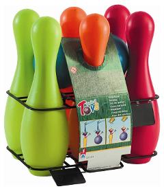 SET BOWLING WORLD of TOYS 6 BIRILLI - Cm.25x18x27 (sfuso) androni