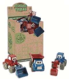 DISPLAY HAPPY TRUCKS - IN PLASTICA RICICLATA androni