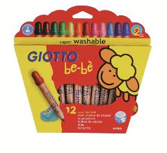 Giotto be-be' astuccio 12 matitoni + appuntamatitone fila