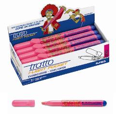 Evidenziatore TRATTO I-LIGHT POCKET FUCSIA - punta scalpello 5,0mm, traccia 1-5mm - confezione da 12 pezzi fila