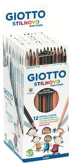 Astuccio 12 Giotto Stilnovo colori delle tonalita' della pelle - diametro mina 3,3mm fila