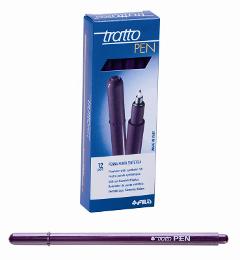 Tratto Pen Metal Look colore Bordeaux - confezione da 12 pezzi fila