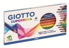 ASTUCCIO 12 GIOTTO SUPERMINA - Diametro mina 3,8mm fila