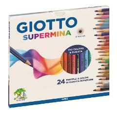 ASTUCCIO 24 GIOTTO SUPERMINA - Diametro mina 3,8mm fila