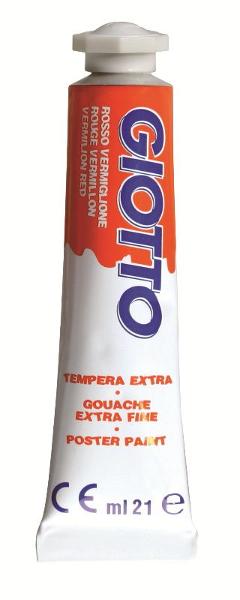 TUBO TEMPERA GIOTTO 21ML ROSSO VERMIGLIONE fila