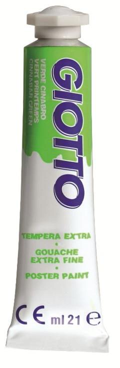 TUBO TEMPERA GIOTTO 21ML VERDE CINABRO fila