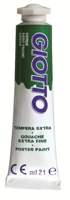 TUBO TEMPERA GIOTTO 21ML VERDE BRILLANTE fila