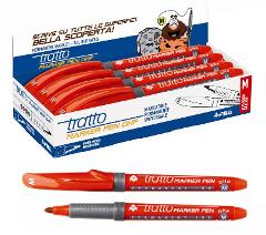 TRATTO MARKER PEN OHP M ROSSO - adatto a tutte le superfici fila