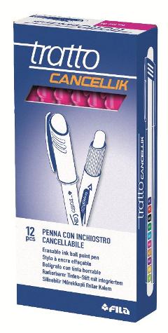 PENNA CANCELLABILE TRATTO CANCELLIK FUCSIA (FUXIA) - DIAMETRO PUNTA 0,4MM - CONFEZIONE DA 12 PEZZI fila