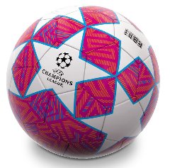 Pallone CHAMPIONS LEAGUE 300 gr S5 pallone calcio cucito SGONFIO sc x 52 ass.to 2 mod. mondo