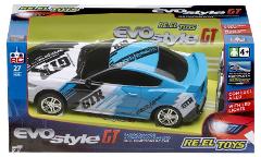 EVO STYLE GT LIGHT BLUE radiocomando a controllo completo CON LUCI ANTERIORI scala 1:24 reel-toys