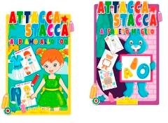 LIBRI ATTACCA STACCA ASSORTITI - CONFEZIONE DA 24 PEZZI Hedison Editrice (libretti per bambini)