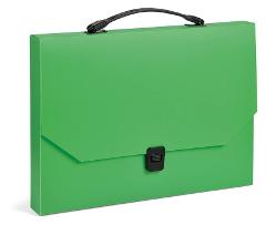 CARTELLA in Polipropilene 38x28x4 cm colore NEON VERDE PPL lebez