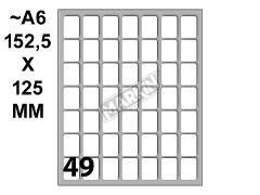 Conf. 10 buste da 10 fogli A6 152,5x125 mm ETICHETTE MARKIN permanenti 19x14mm kohinoor