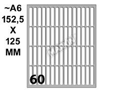 Conf. 10 buste da 10 fogli A6 152,5x125 mm ETICHETTE MARKIN permanenti 34x5mm kohinoor