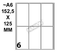 Conf. 10 buste da 10 fogli A6 152,5x125 mm ETICHETTE MARKIN permanenti 73x37mm kohinoor