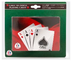 CARTE DA GIOCO POKER 2MAZZI Globo (importazione)