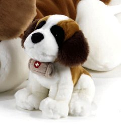 BERNIE' S. BERNARDO SEDUTO-29 CM.-CON BOTTICELLA plush-company