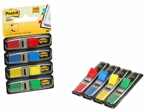Post-it Index segna pagina 4 colori assortiti 3m