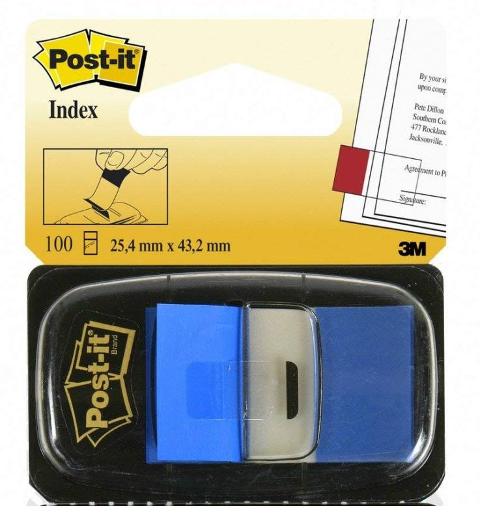 Post-it Index segna pagina colore BLU 3m