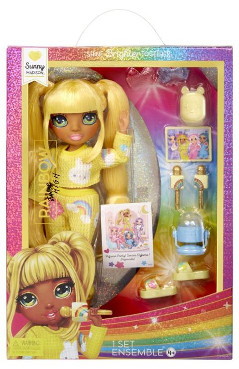 Junior High PJ Party Fashion Doll- Sunny (Yellow) MGAE Enternaiment, Inc (LOL & NA NA NA)