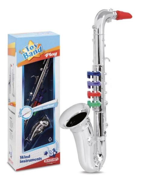 Sassofono cromato a 4 note bontempi