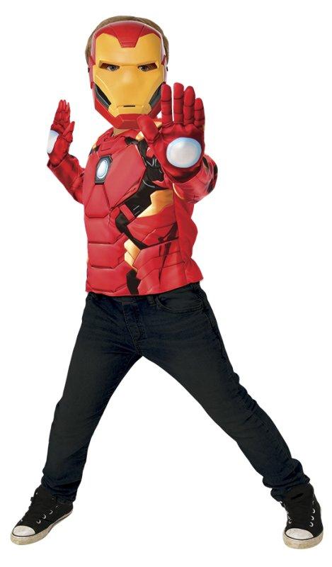 COSTUME IRON MAN CON MUSCOLI E ACCESSORI DELUXE 5-8 ANNI/110-128 cm Rubie's Costume Company