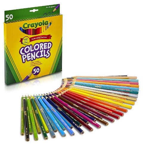 50 MATITE COLORATE Crayola (distr. Binney & Smith)