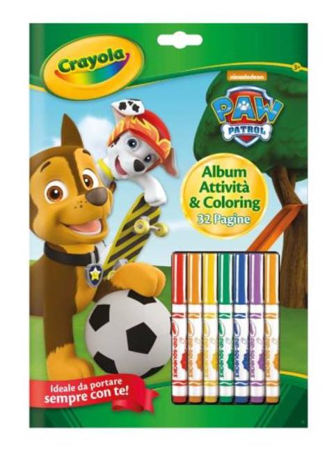 ALBUM ATTIVITA -COLORING PAW PATROL Crayola (distr. Binney & Smith)