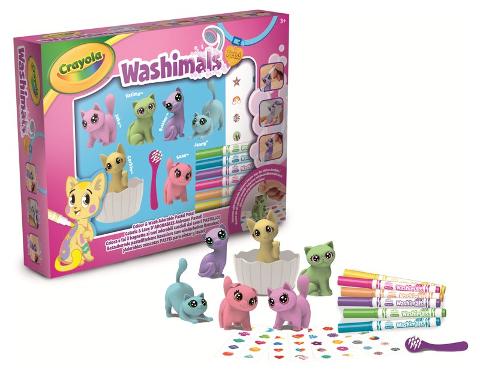 Washimals Pets Set Attivita' con adesivi, colori Pastello Crayola (distr. Binney & Smith)