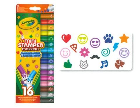 16 MINI PENNARELLI STAMPINO Crayola (distr. Binney & Smith)