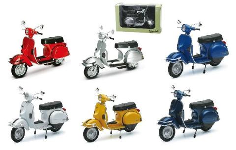 1/12 VESPA P200E 1978 6 ASSTD new-ray