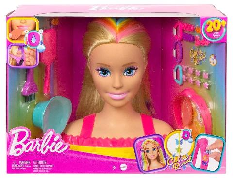 Barbie Styling Head Capelli Arcobaleno mattel