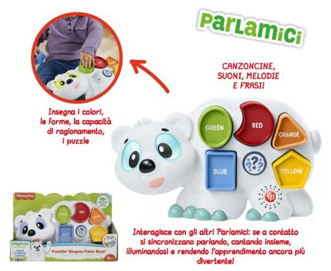 Parlamici Fabietto Orsetto Forme e Colori mattel