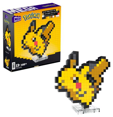 MEGA Pokemon Pixel Art Pikachu mattel