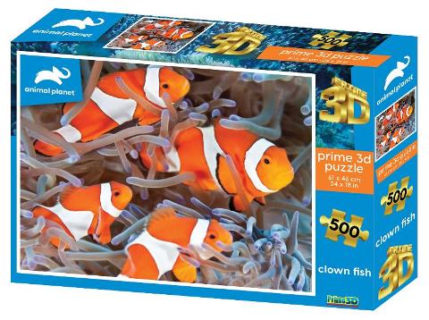 PUZZLE 3D DISCOVERY Clown Fishes 500pc prime-3d