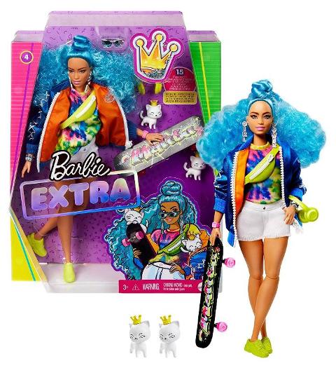 BARBIE EXTRA CAPELLI BLU mattel